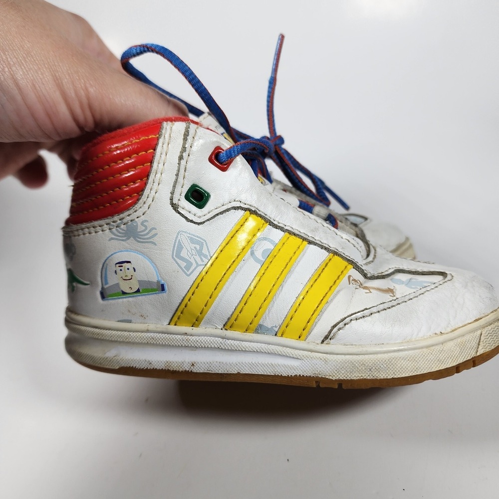 Adidas Toy Story Shoes High Top Youth Size 7 Toy Story Collaboration Woody Buzz - Picture 4 of 9